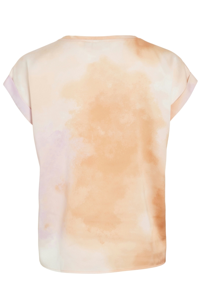 VIELLETTE S/S FULL SATIN TOP - NOOS 14109246 CADMIUM ORANGE